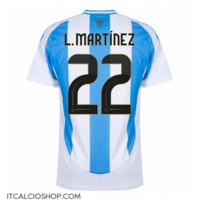 Argentina Lautaro Martinez #22 Prima Maglia Copa America 2024 Manica Corta